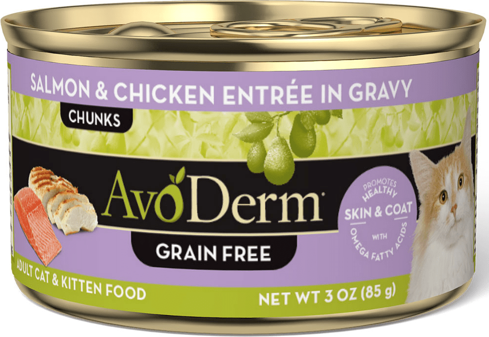 AvoDerm Grain Free Salmon & Chicken Entrée In Gravy
